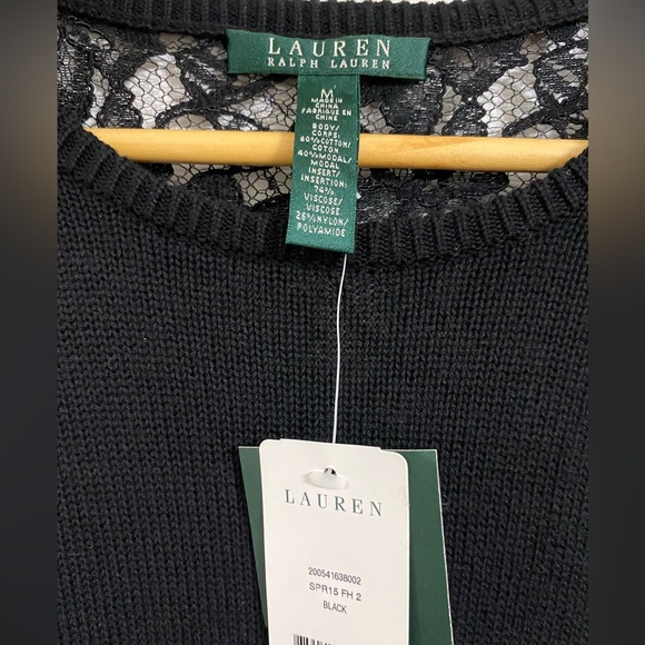 NWT Ralph Lauren sweater with lace accent - Picture 2 of 6